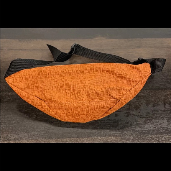 Vintage Spalding Official NBA Game Ball Basketball Fanny / Waist Pack Bag Orange - Picture 4 of 5
